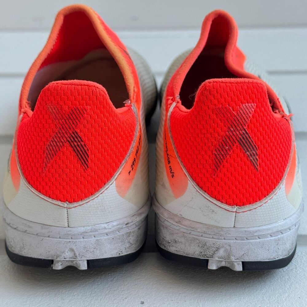 Adidas X Speedflow.3 Laceless Turf Soccer Shoes In White/Orange Youth Size 5 - Picture 5 of 8